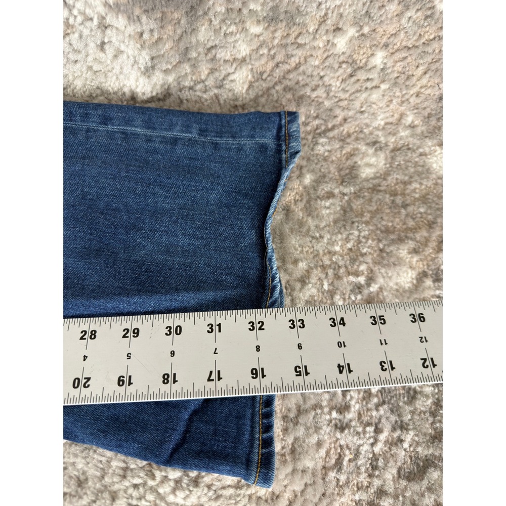 Veronica Beard Plus Sz 18 High Rise Flare Stretch Denim Jeans Blue Full Length - Picture 5 of 12